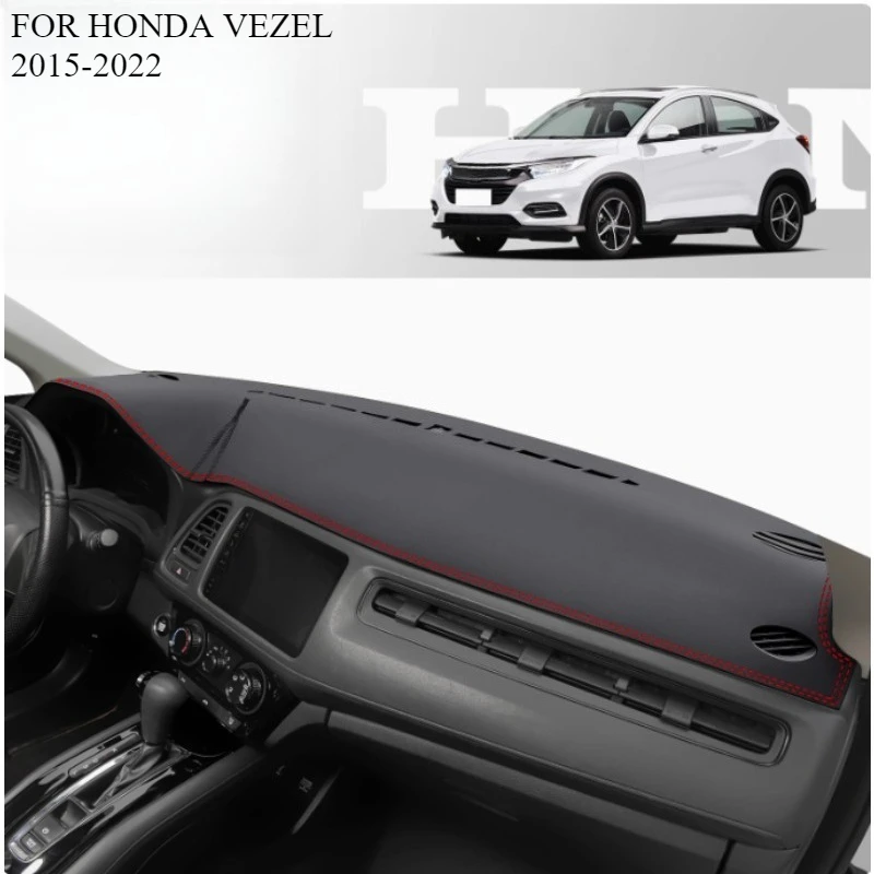 FOR HONDA VEZEL 2015-2022 Car Dash Mat Dashmat Dashboard Mat Cover Sun Shade Dash Board Cover Carpet  Accessories