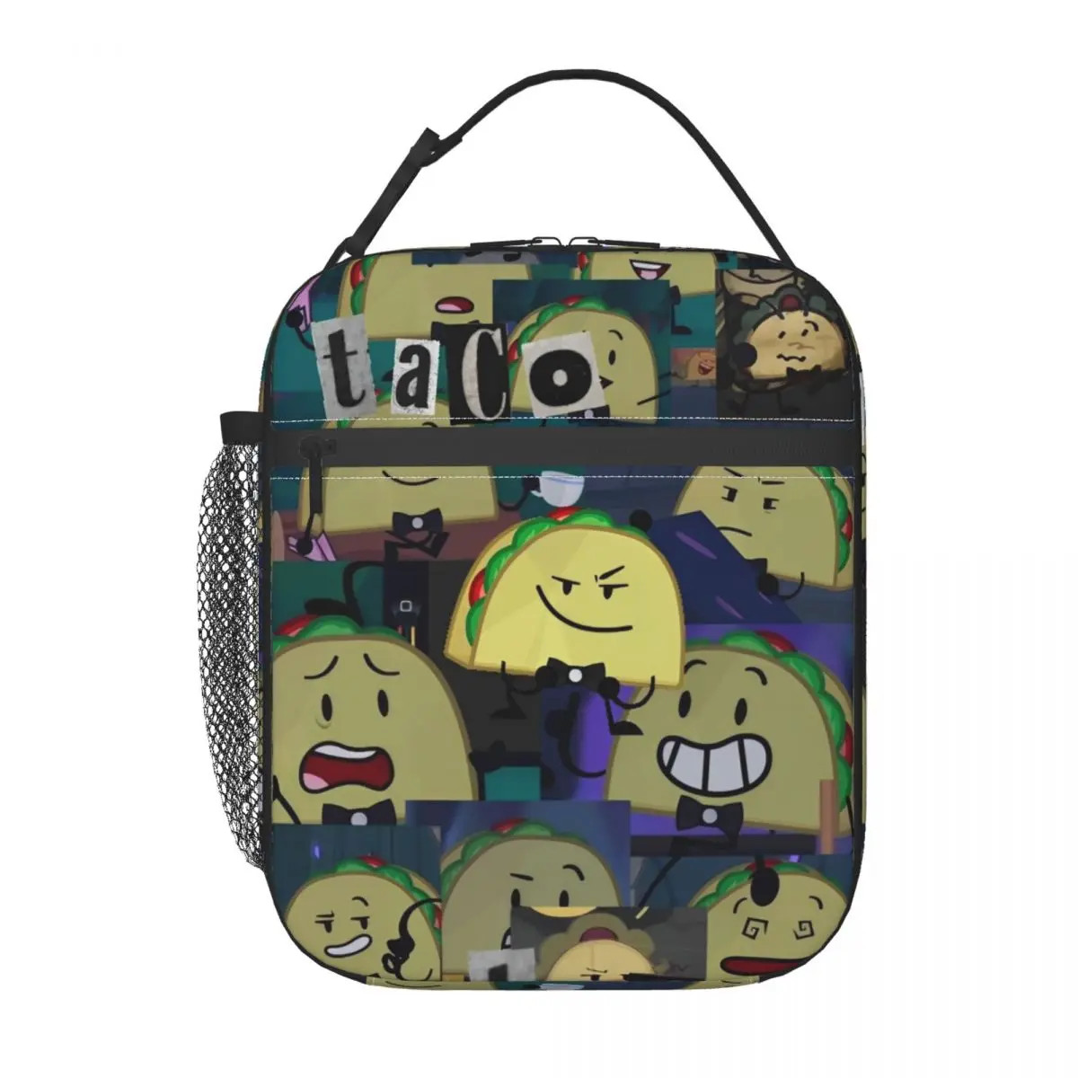 

BFDI Inanimate Battle for Dream Island Аниме Merch Изолированные сумки для обеда для работы Коробка для еды Портативный холодильник Термальный ящик для бенто