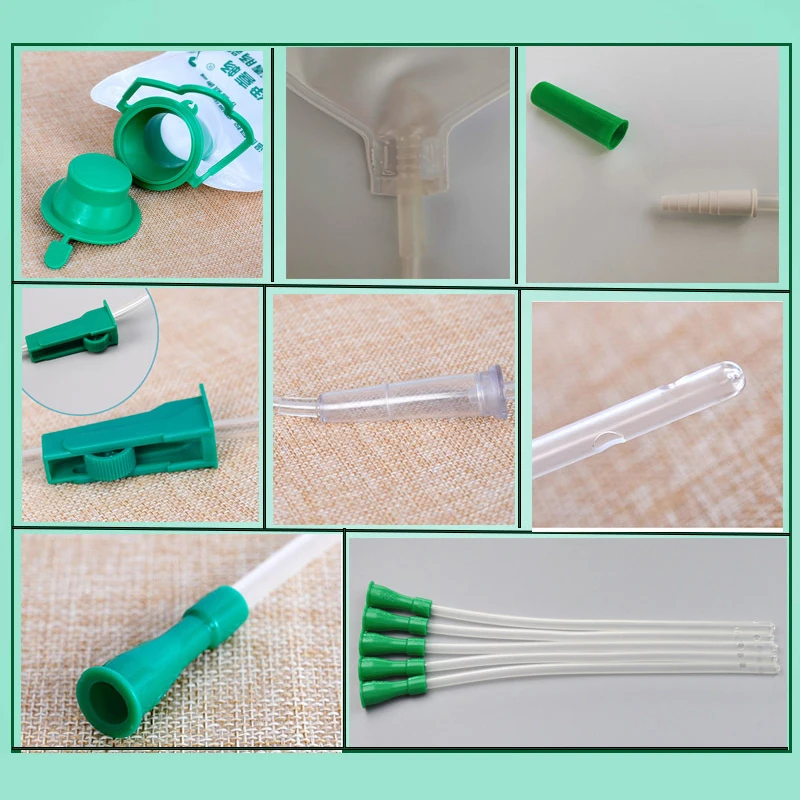 1 Set 1200ml For Cleaning Colon Enema Bag Set Colonic Irrigation Douche Cleansing Kit Home Use