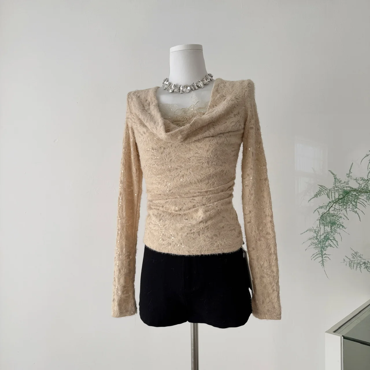 

Chic Elegant long sleeve V Neck blouse Vintage Fairy Autumn korean fashion Women Clothing