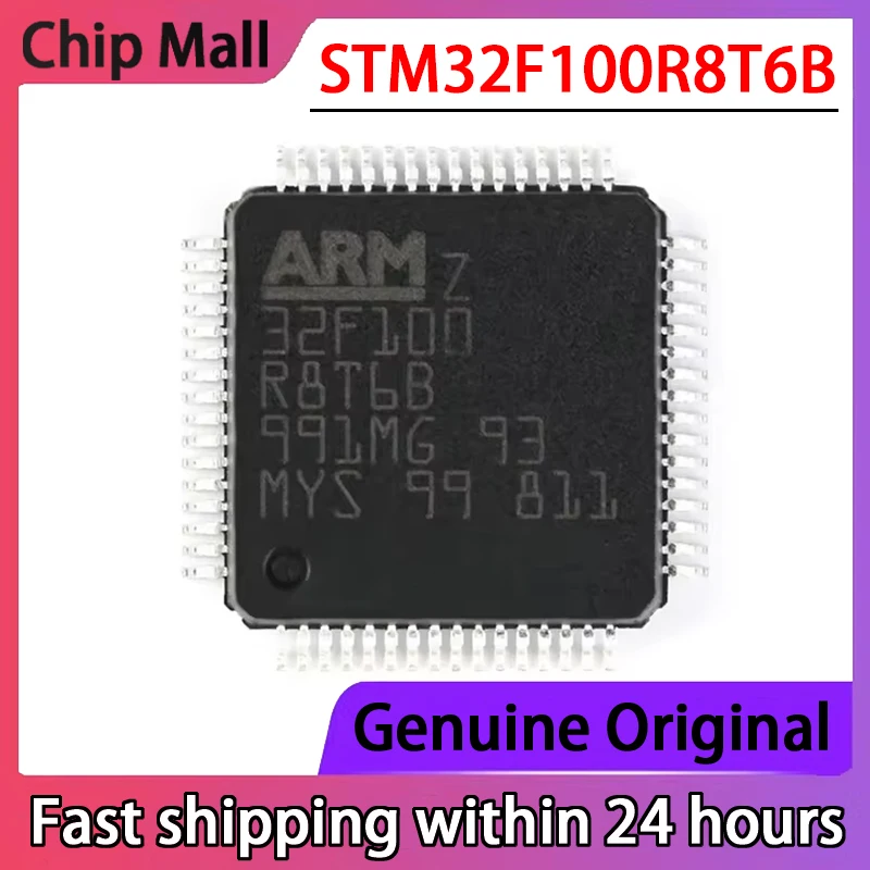 

Микроконтроллер STM32F100R8T6B 32-bit, микроконтроллер MCU SMT LQFP64, 2 шт., оригинал