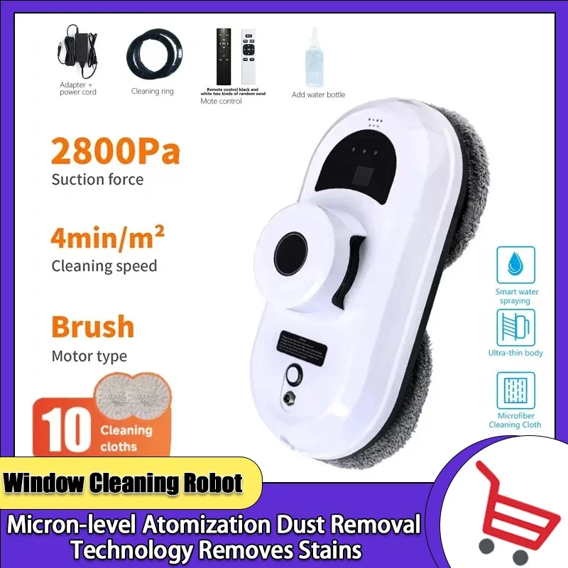 

Window Cleaner Robot Vacuum Cleaning Remote Control For Home Cleaning Washer Anti-Fall Electric Windows Glass Cleaner