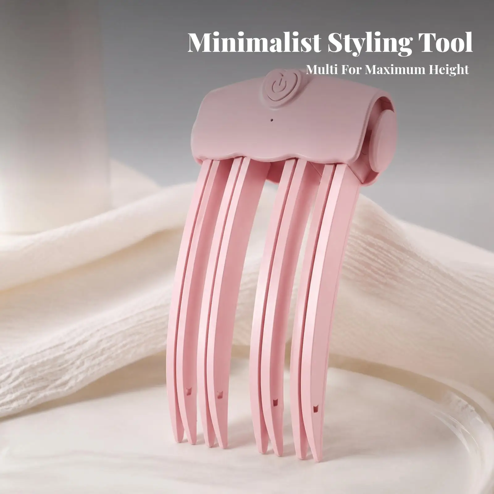 Lightweight ABS Hair Volumizing Clip with Flexible Comb Sections for Crown Lift and Salon Quality Hair Styling
