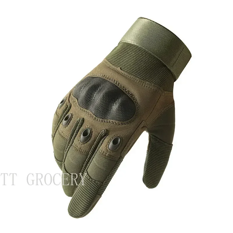 Pantalla táctil táctica Paintball Airsoft combate motocicleta nudillo duro guantes de dedo completo protección de seguridad