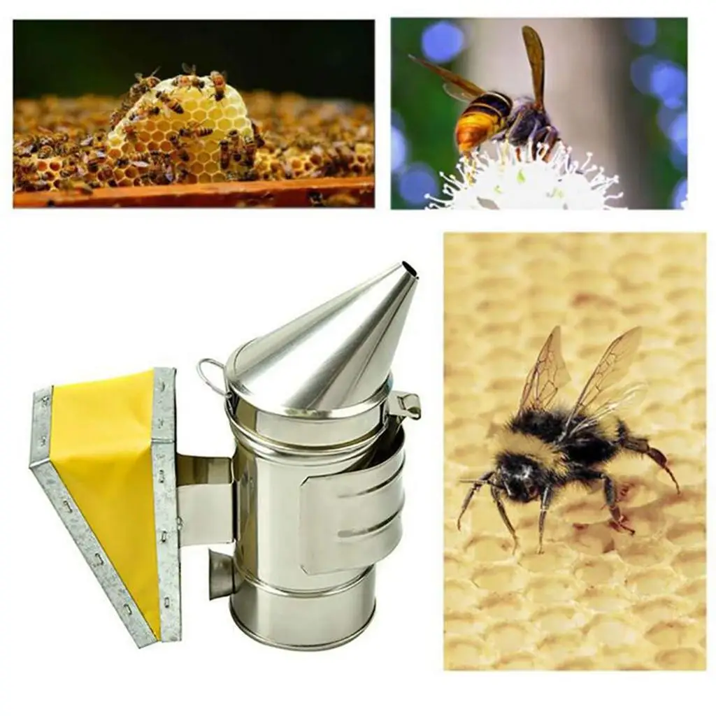 

Beekeeping Smoker Manual Hive Box Equipment Tool Smoker Sprayer With Hook