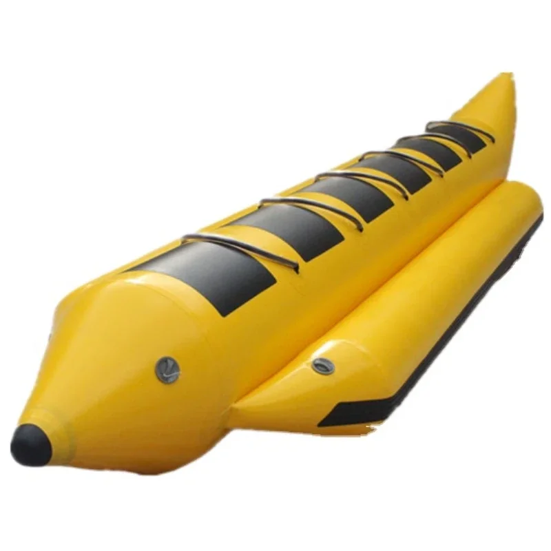 0.65,  0.9mm PVC Wholesale inflatable fly fish banana boat for sale 5/6/7/8 people to sit