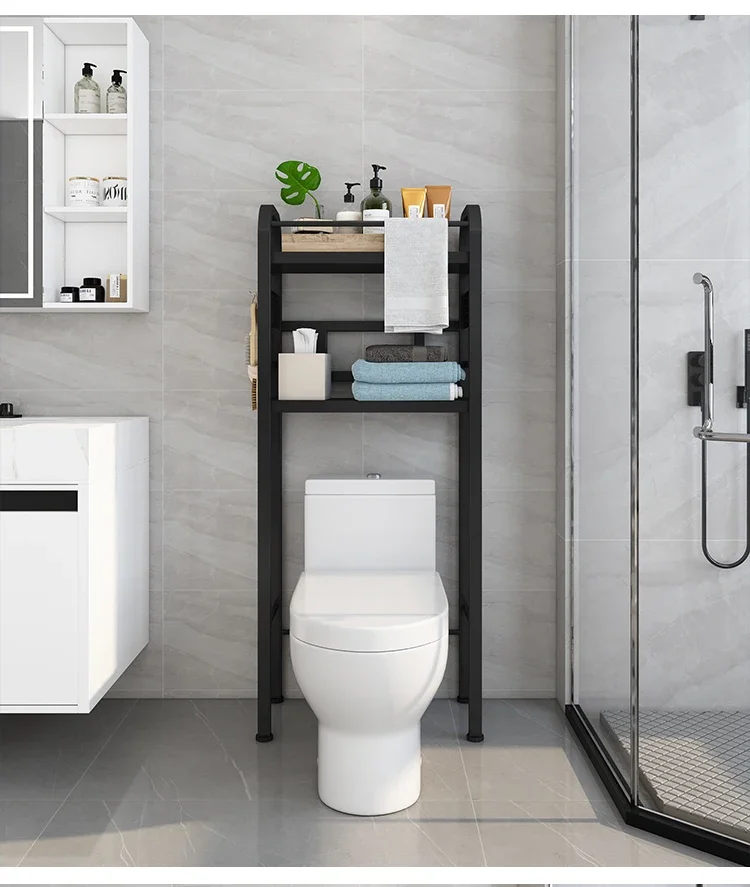 

Toilet rack floor-standing support toilet multifunctional shelf above the toilet against the wall