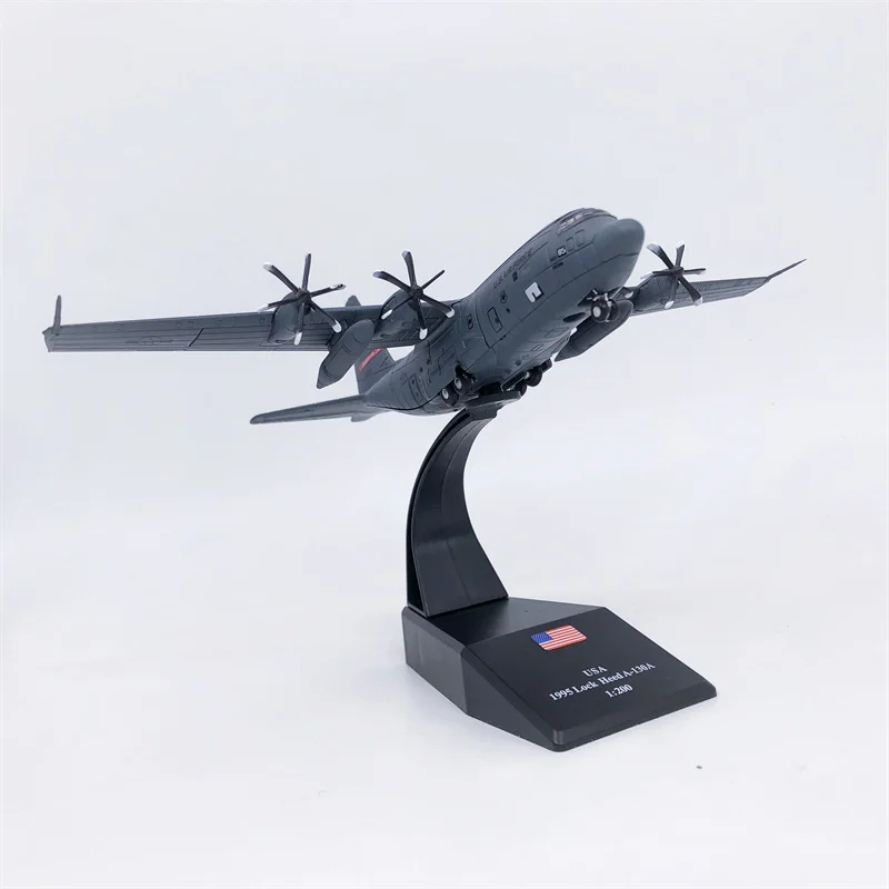 1/200 Scale Military Model AC-130 C130 Gunship Ground-attack Aircraft Fighter Diecast Metal Plane Model Toy For Boys Toys