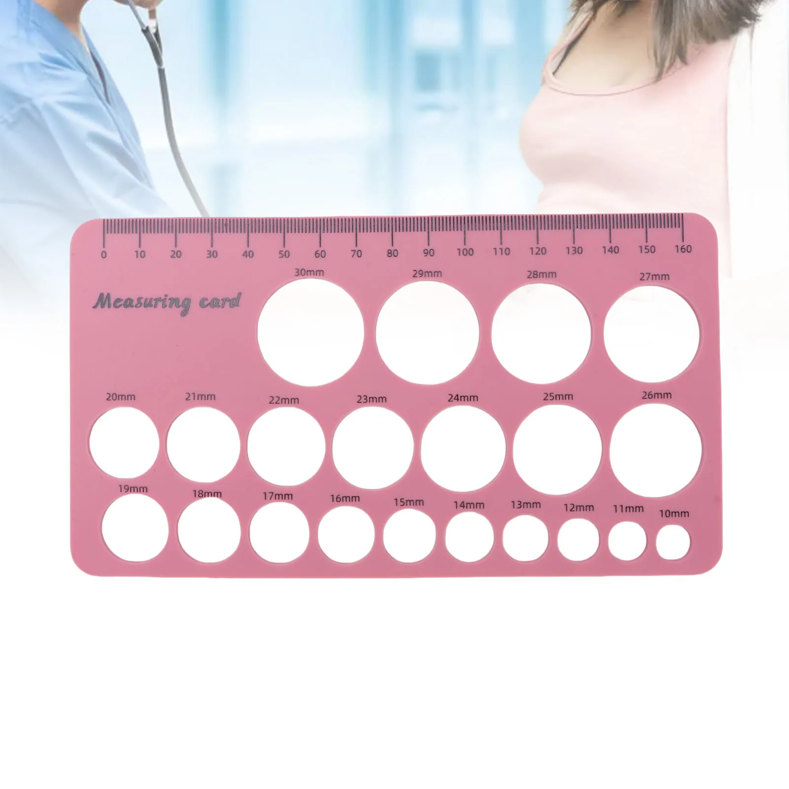 2 Set Nipple Ruler Flange 13 15 17 19 21mm Flange Inserts Sizing Measurement Tool Moms Breastfeeding Essentials with 1.5m Tape