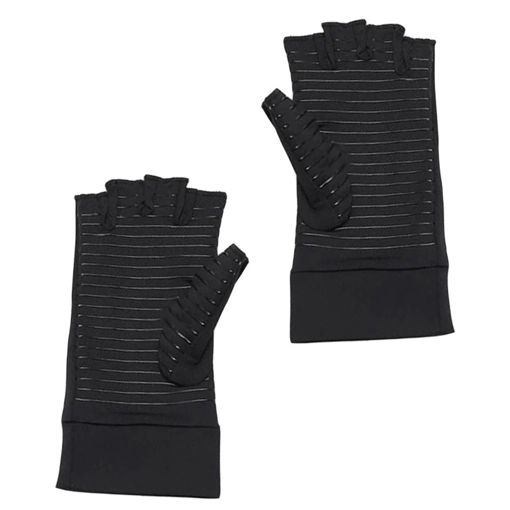 

1Pair Non-Slip Sports Gloves Half Finger Breathable Compression Arthritis Fitness Gloves Hand Protection for Men Women