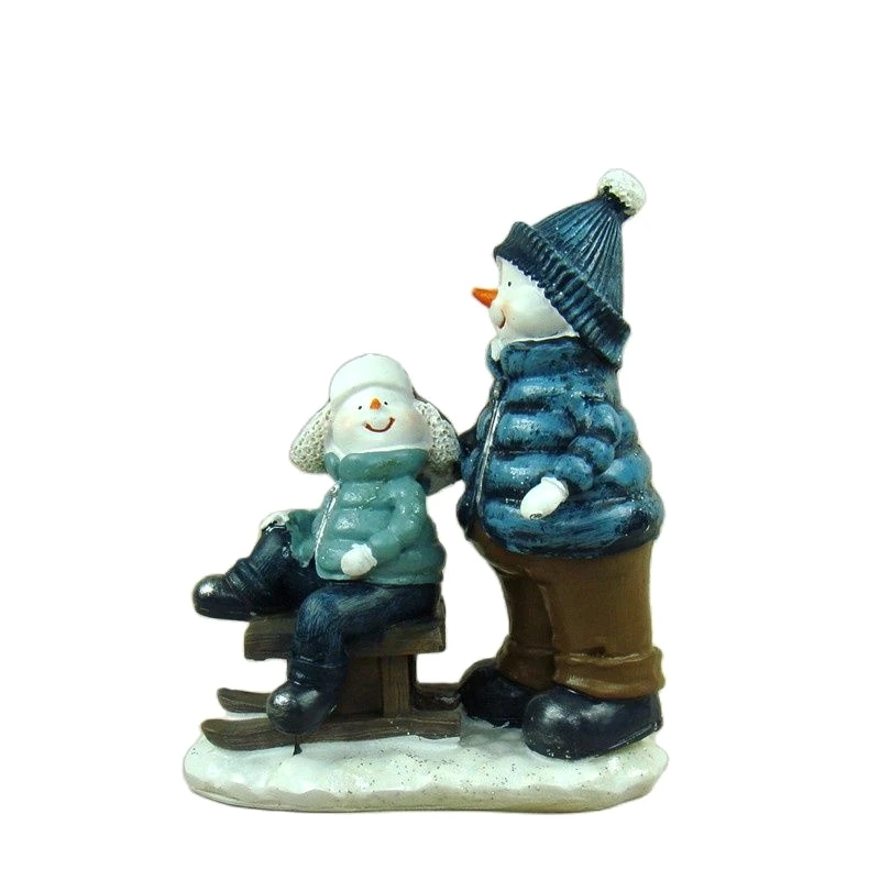 تذكير التزلج ثلج مصغرة الراتنج عيد الميلاد زميل اللعب تمثال غرفة نوم الطفولة زخرفة مسقط رأس تذكارية الحرفية هدية #2