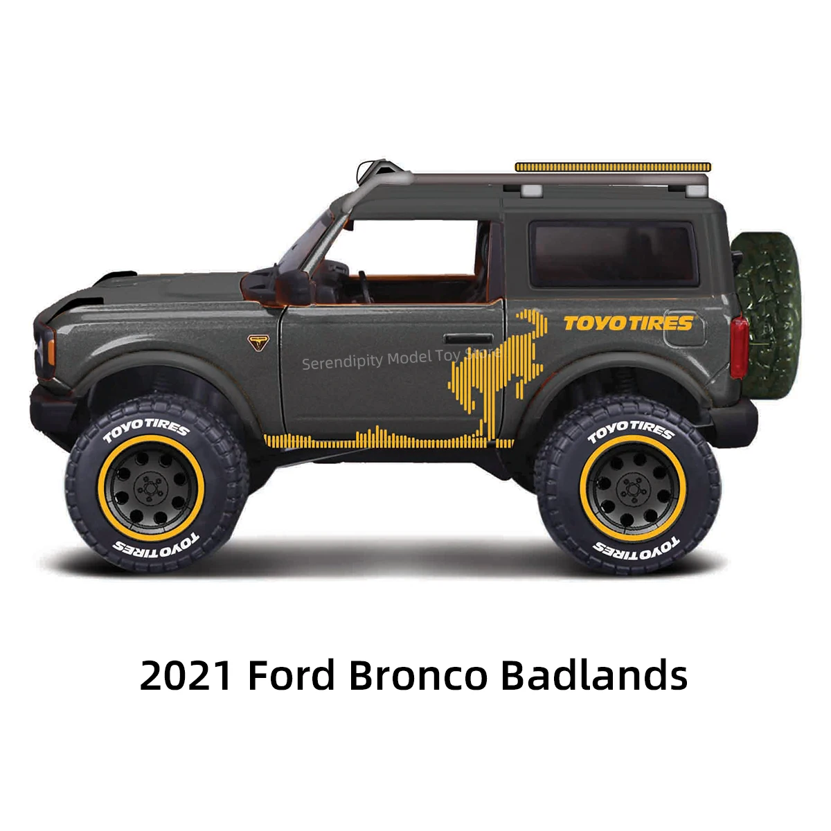 Maisto 1:24 2021 Ford Bronco Badlands Off-Road Series Static Die Cast Vehicles Collectible Model Car Toys