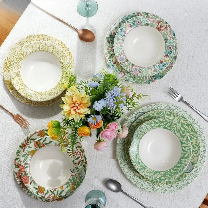 

Ceramic tableware set household dinner plate meal bowl pasta bowl