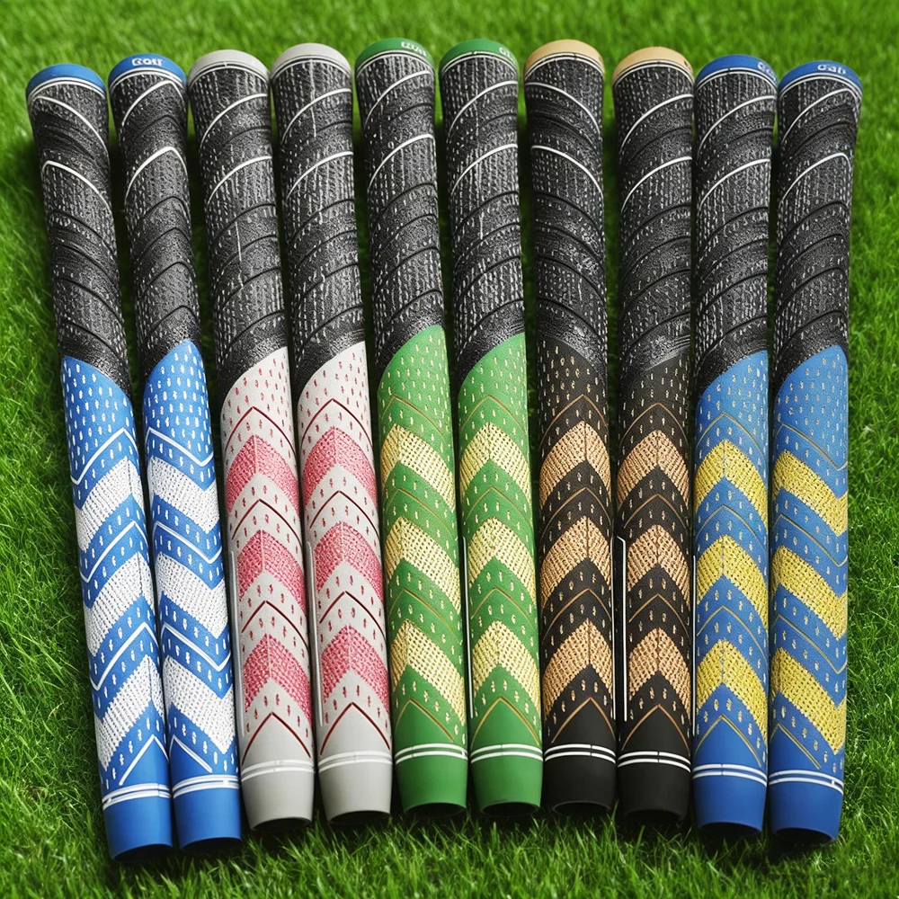 

10pcs TEAMS Golf Club Grip Rubber Golf Putter Grips CottonYarn Golf Grips Iron and Wood Standard /Midsize Grip Universal