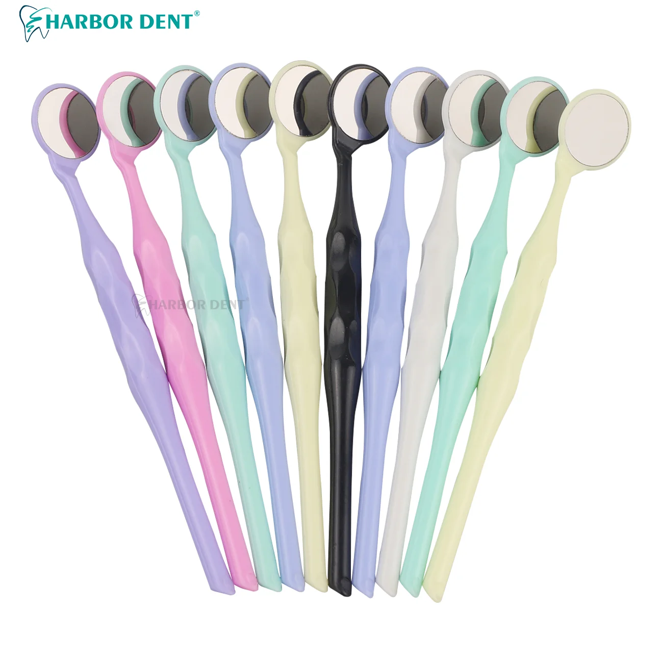10pcs/Box Dental Anti-fog Dental Mouth Checking Mirror Single/Double Sided Surface Exam Mirrors Reflectors Autoclavable