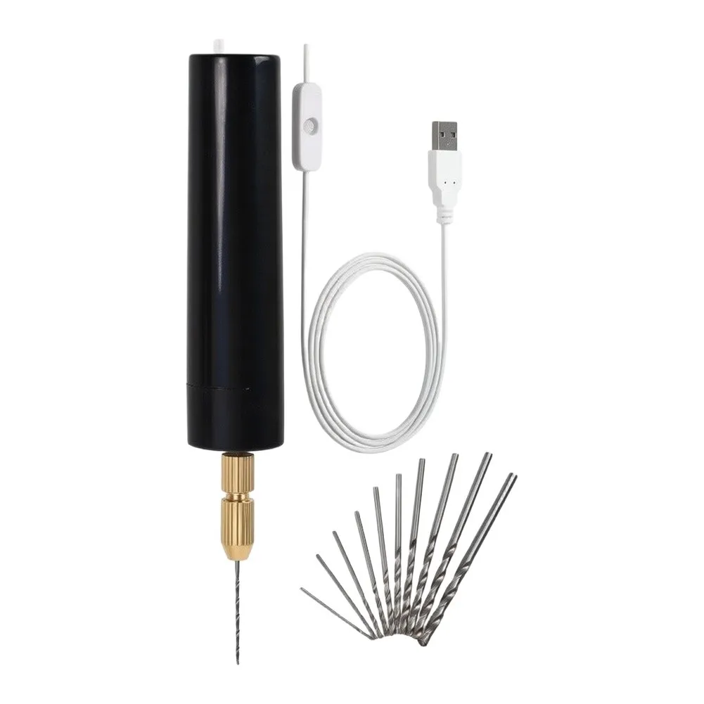 Jewelry Crafting DIY Resin Projects Needle Drill Set Grinder Resin Crafting Drill 0.7-1.2mm Chuck 3 X 1.1mm Bits