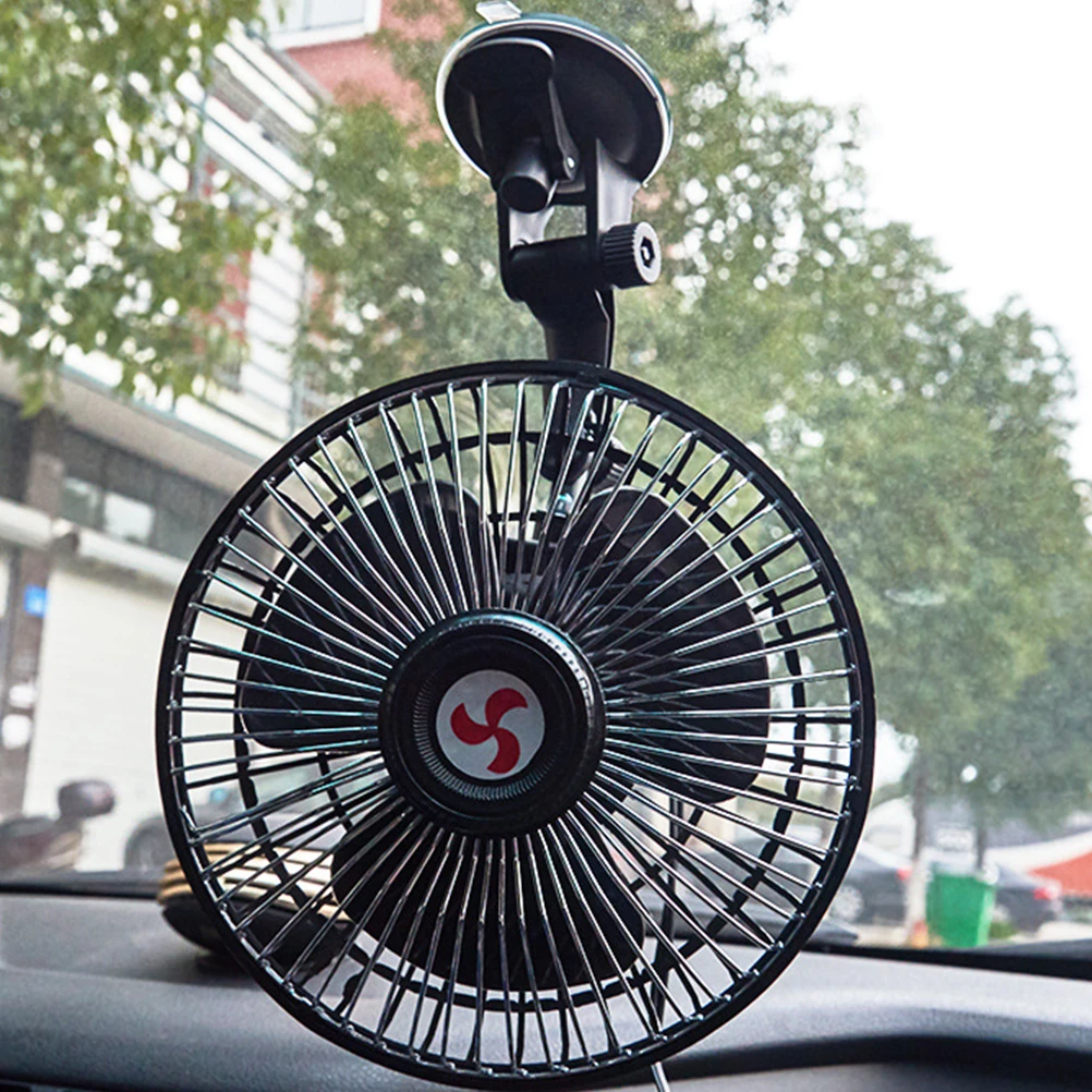 

Car Fan Small Dashboard Suction Cup Electric Cooling Auto Cars Portable with Suckers