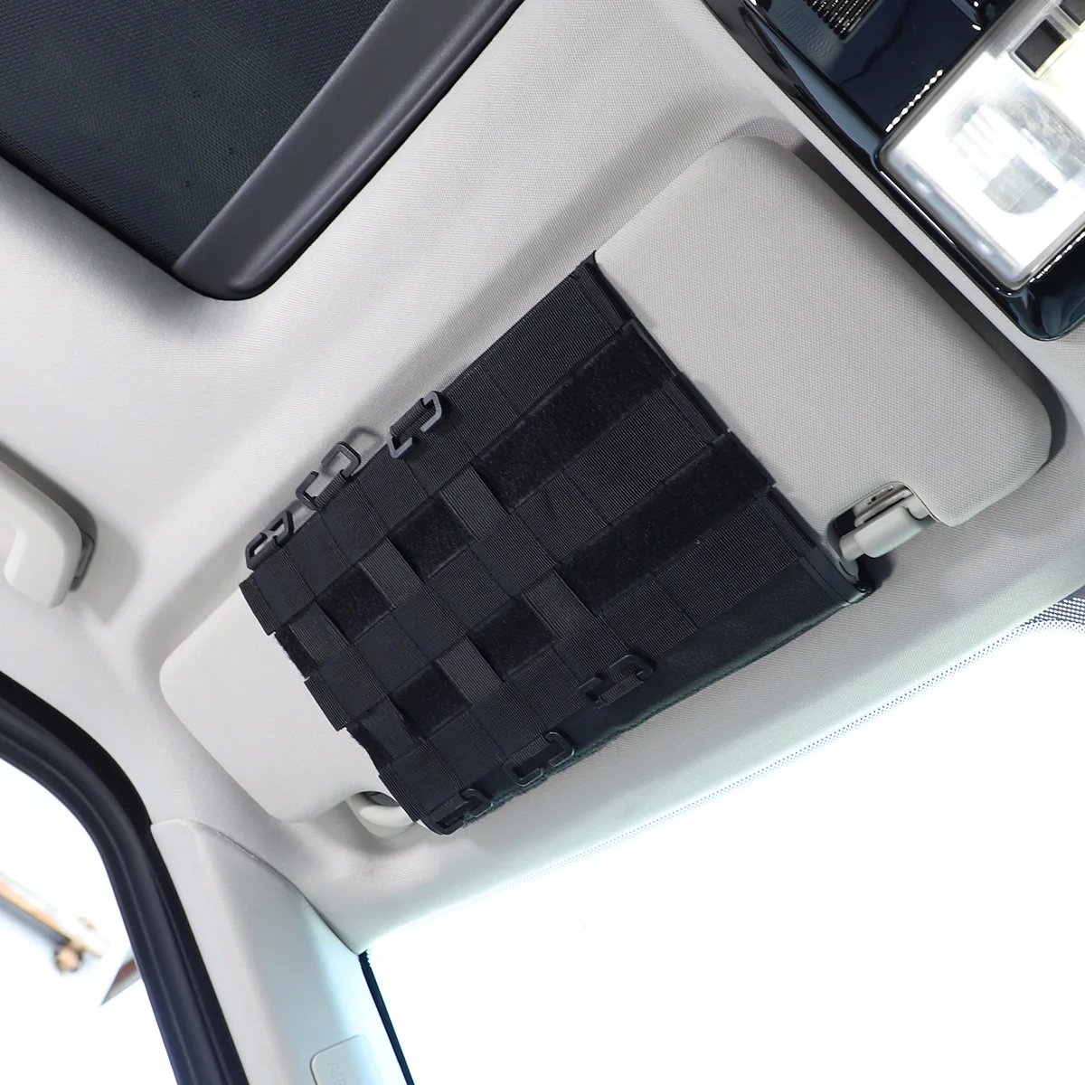 For LandRover Discovery 4 LR4 10-16 Oxford cloth Black Car Sun Visor Organizer Panel Multi-pocket Storage Bag Auto Accessories