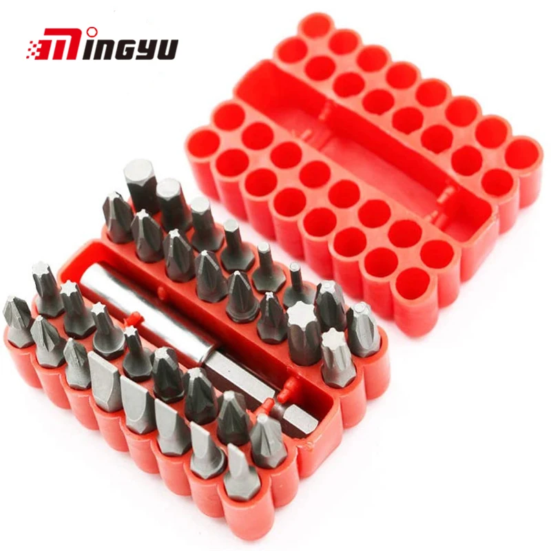 Electric Screwdriver Bit Set For Drill Torx Hex PH Tips Repairing Tool 1/4 Pozi Torq Drill Bits Accessories Set Of Stars Heads