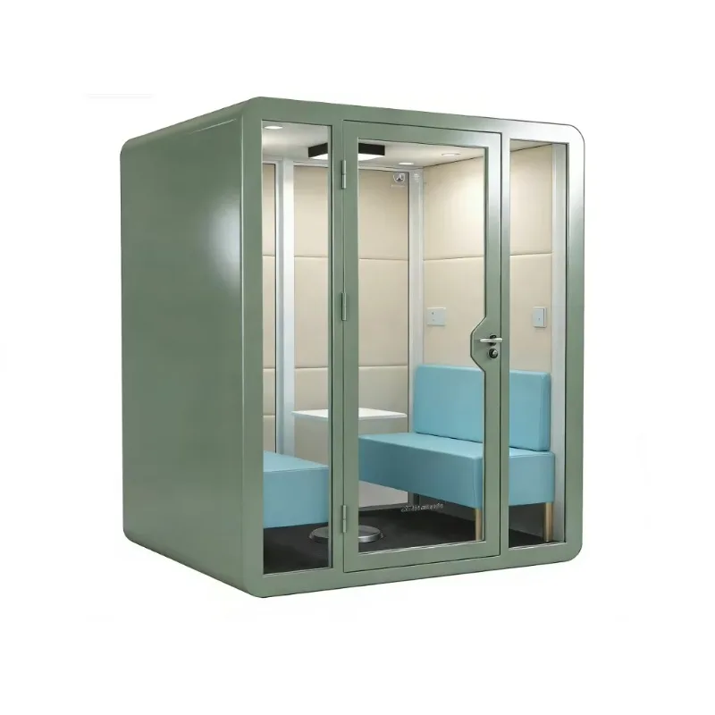 Multi-Functional Soundproof Booth Customized Installation Method Removable Steel Frame Silent Pod for Warehouse Retail Library