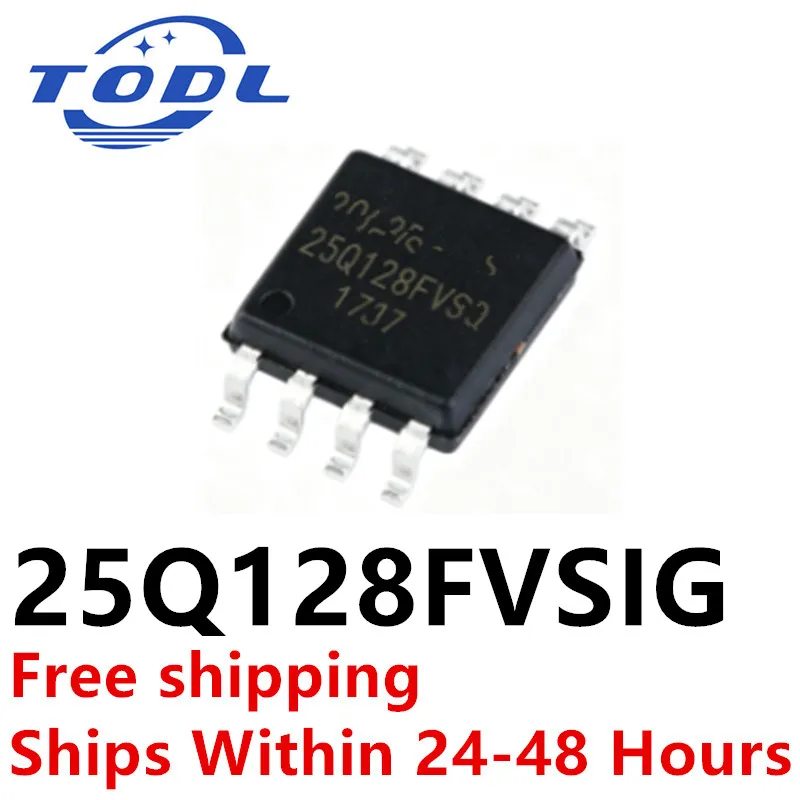 (5piece)100% New W25Q128FVSG 25Q128FVSIG 25Q128FVSG 25Q128 W25Q128FVSSIG sop-8 Chipset