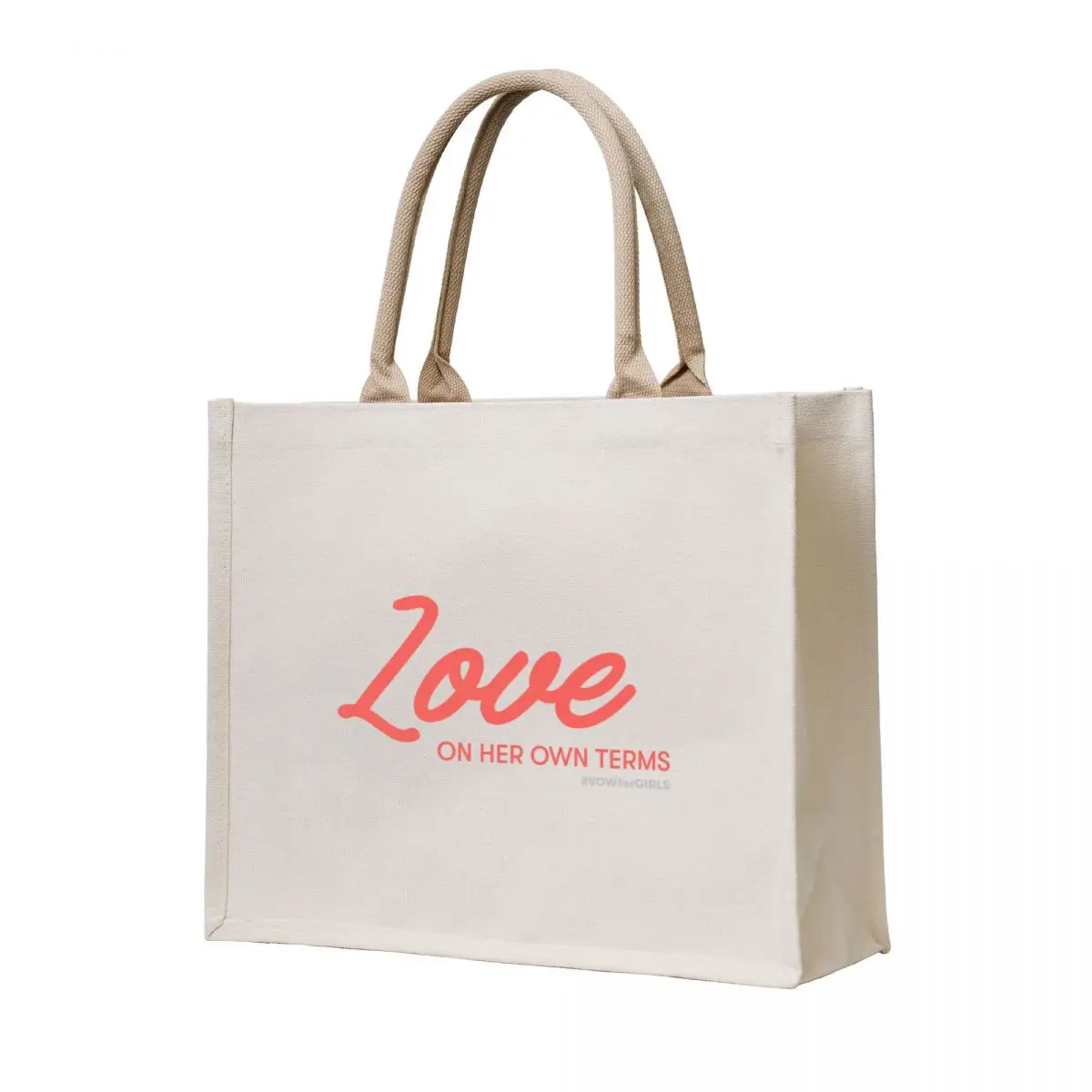 

Love On Her Own Terms (Grapefruit Color) Tote Bag shopper bag woman canvas tote bag Women's beach bags tote bags aesthetic
