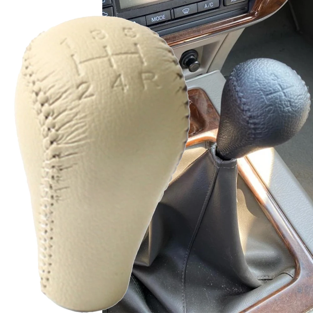 5 Speed Leather Gear Shift Knob For Nissan For Patrol For Safari Y61 2004 - 2007 For Nissan For Patrol GU GQ Y61 Y62