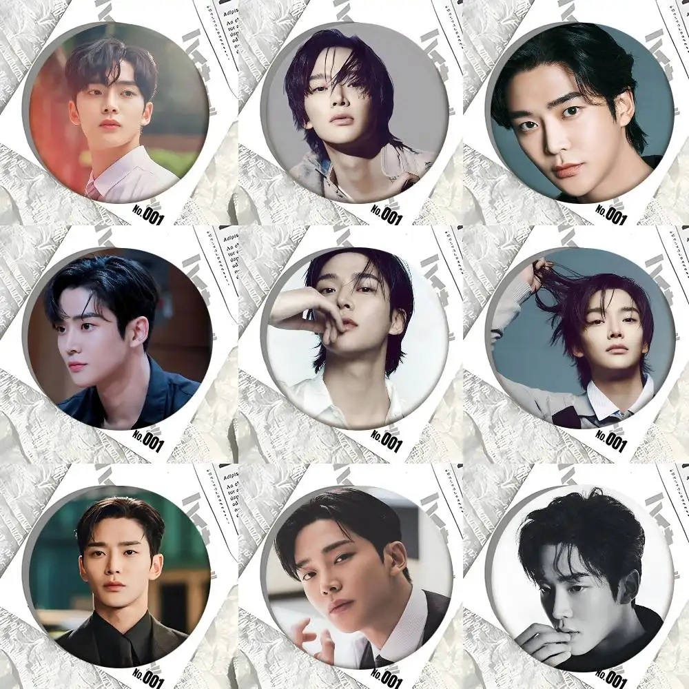 Korean Actors Rowoon Round Badge Lapel Pin Backpack Clothing Jewelry Accessories Gift Brooch