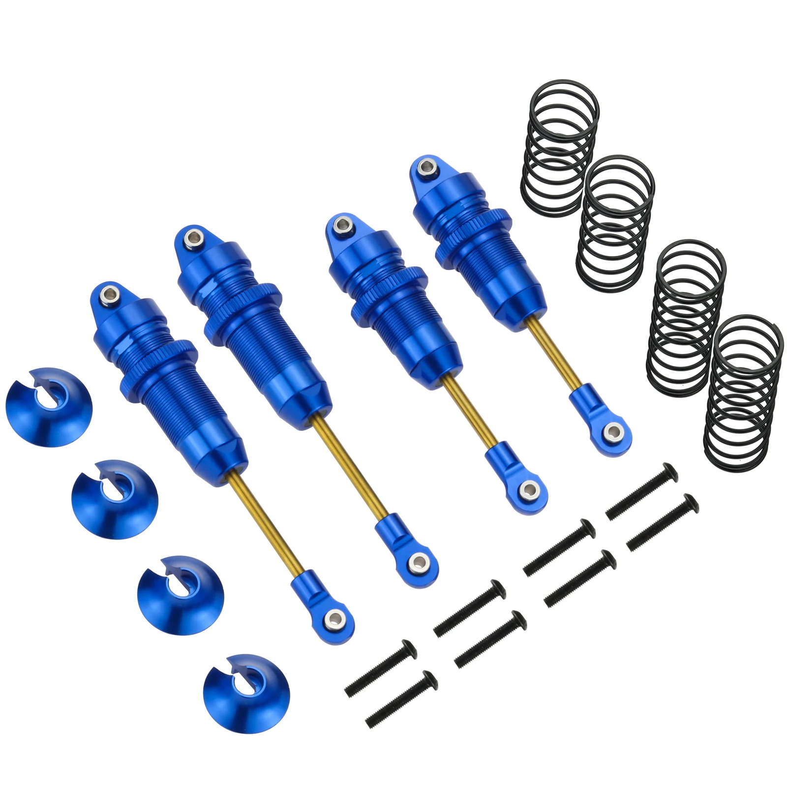 Shock Absorber Front & Rear for RC 4WD 1/10 Traxxas Slash, Stampede Hoss, Rustler, Nitro Slash Upgrade Parts Replacement of 7461