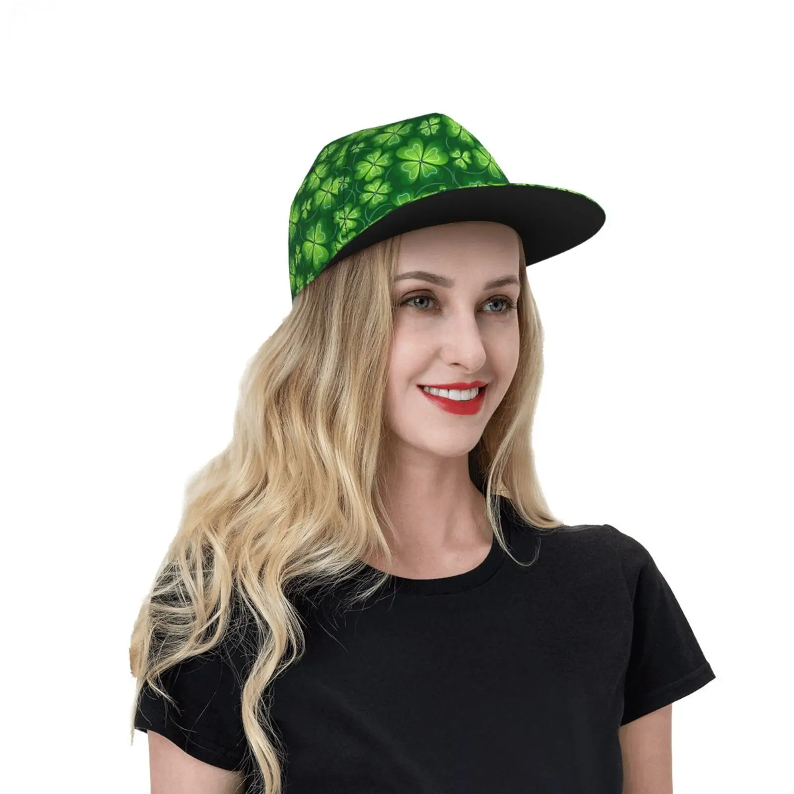 Irish Shamrock Hats Vintage St Patrick's Day Clover Green Baseball Cap Adjustable Trucker Hat for Women Men