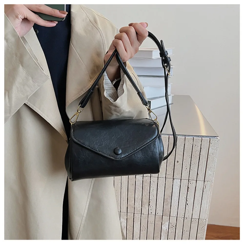 

Простая сумка через плечо из искусственной кожи, однотонная многофункциональная сумка-мессенджер с несколькими отделениями, женский кошелек для мобильного телефона