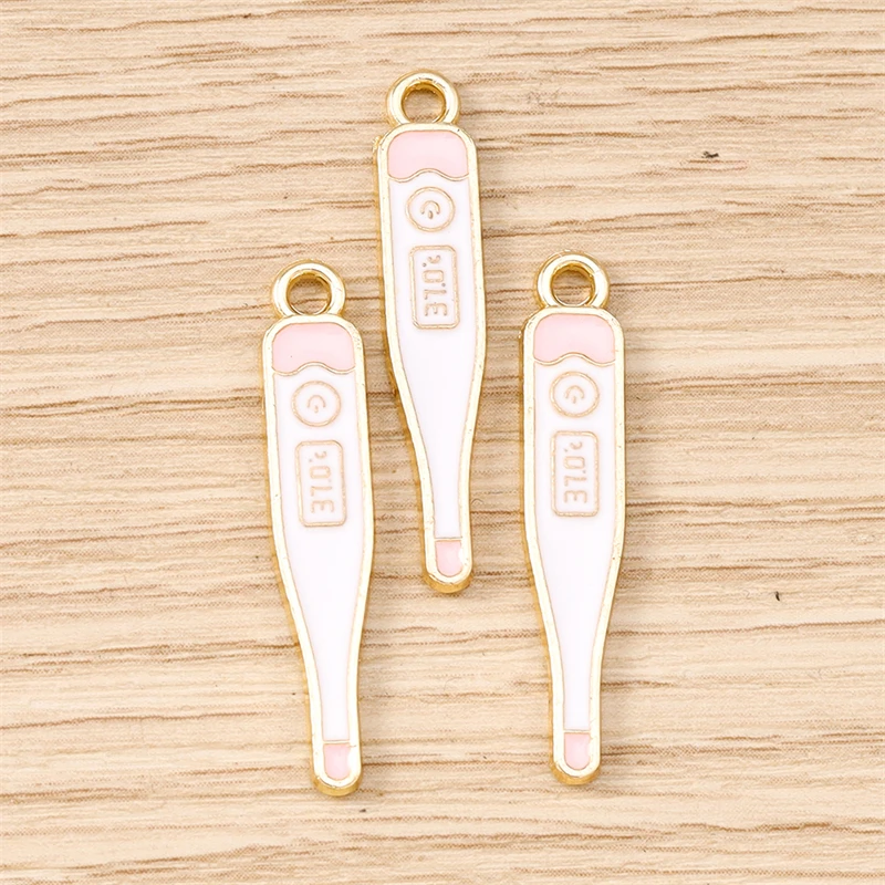 10 Stück Niedliche Emaille-Anhänger mit Medizinischen Motiven wie Stethoskop, Thermometer und Nadel für Schmuckherstellung, Halsketten, Ohrringe und DIY-Geschenke – Detail 11