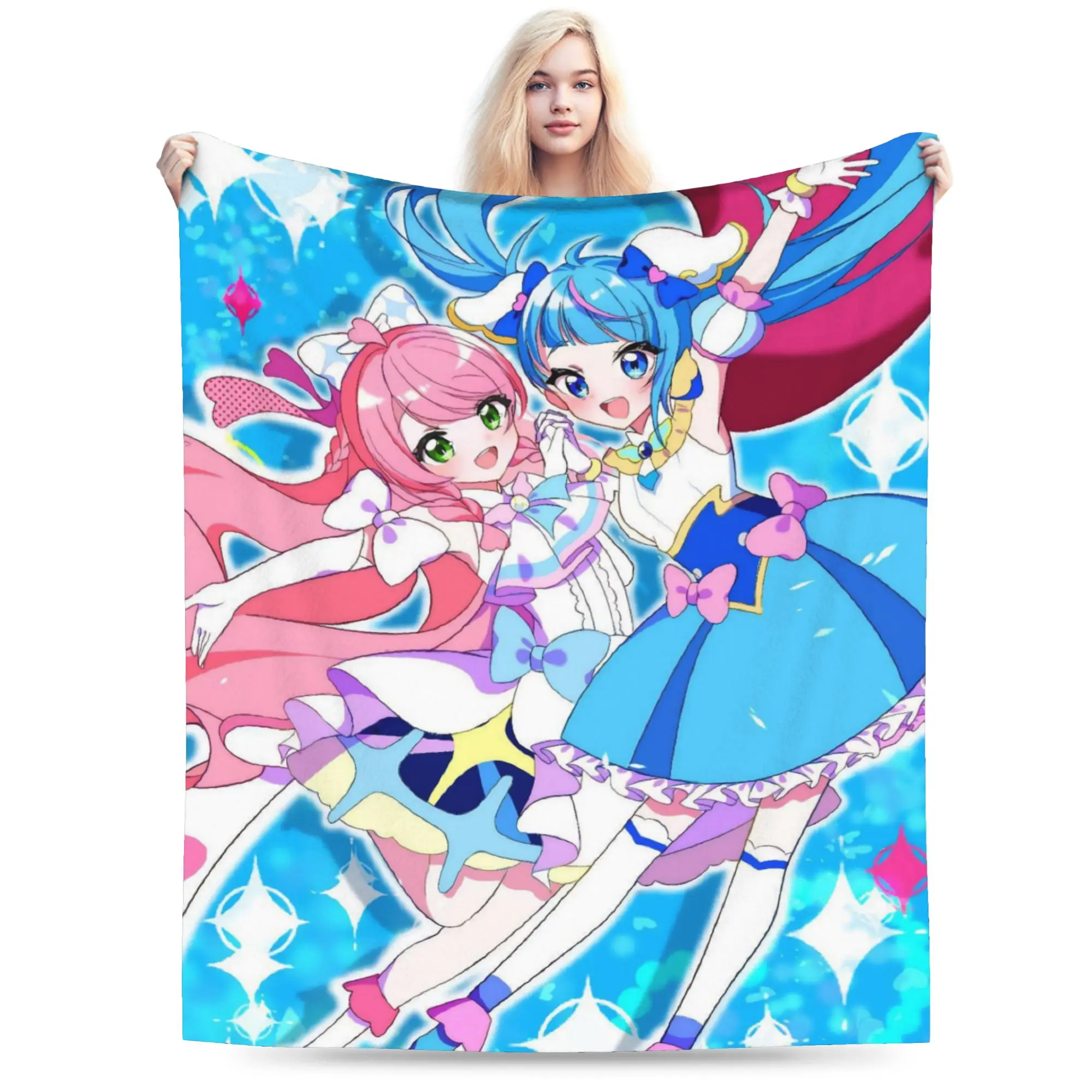 Soaring Sky Pretty Cure Blanket Multi-size Soft and Lightweight  Throw Blankets for Sofa Couch and Bed