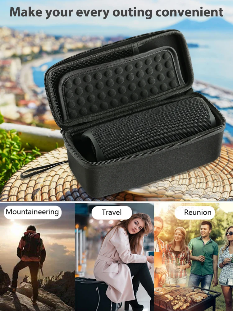 Portable Carrying Case Hard Shell Storage Bag for JBL Flip 6 Wireless Speaker Protective Carrying Bag with Handle