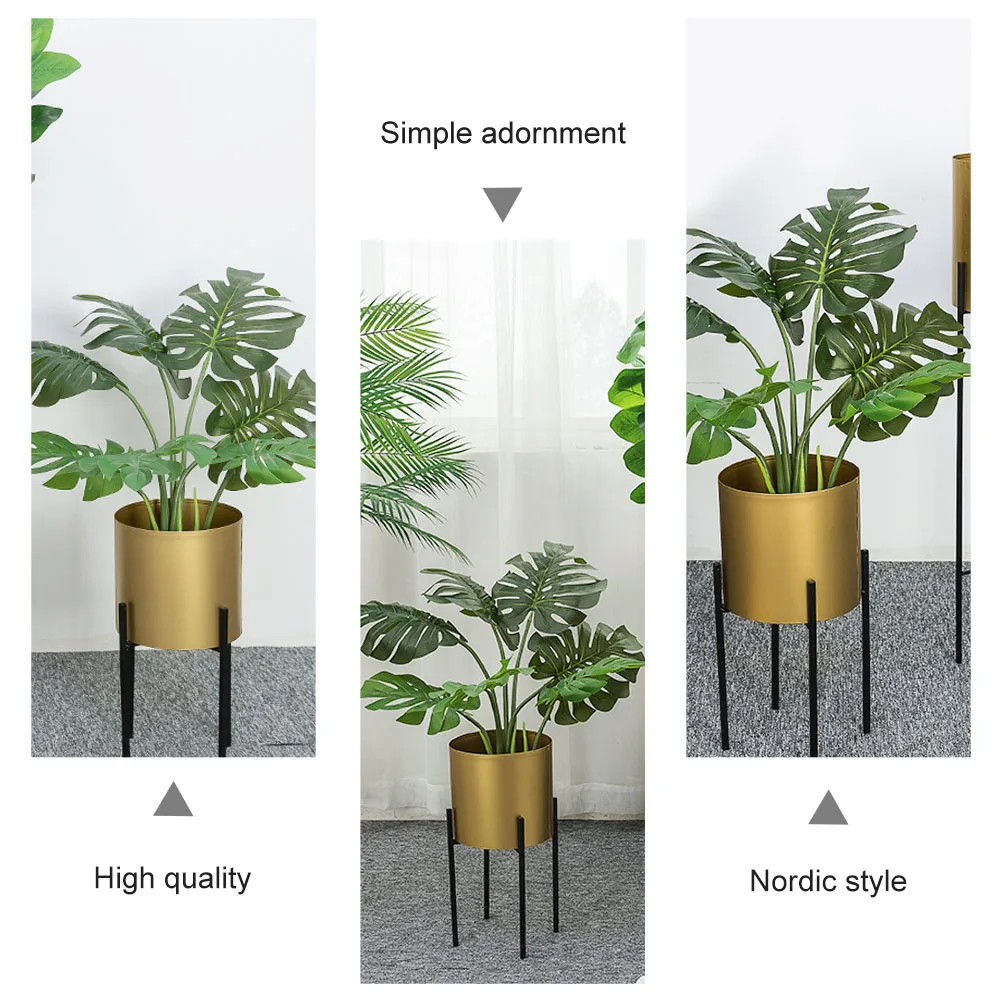 

Iron Vase Ornaments Decorative Floor Plant Vases Home Flower for Flowers Outdoor Indoor
