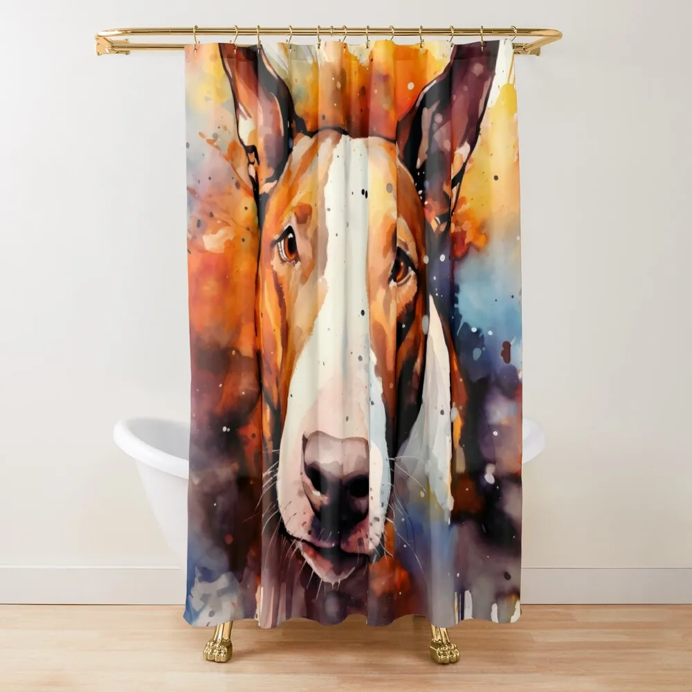 

Watercolor Bull Terrier Shower Curtain Anime Shower Shower For Bathroom Set Bathroom Showers Modern Bathroom Accessories Curtain