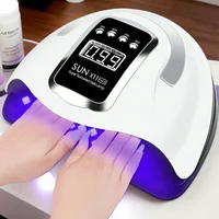 Lámpara de secado de uñas profesional 66LEDS para manicura, máquina secadora de esmalte de Gel con Sensor automático, lámpara LED UV para uñas
