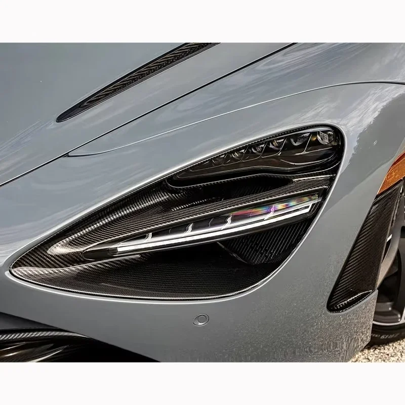 High Quality Dry Carbon Fiber Headlight Covers for 720S Headlights 6