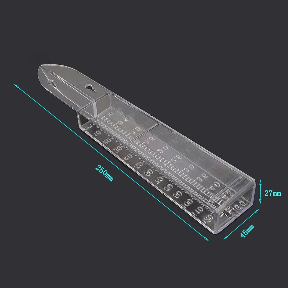 5 in Capacity Home Clear Rain Gauge Rain Gauge Easy-to-Read Wall Mount Or in Ground for Lawn Yard Garden Outdoor