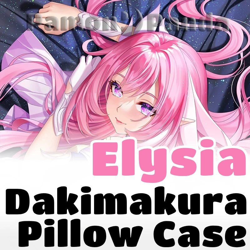 Elysia Dakimakura Honkai Impact Game Hugging Pillow Case Full Body Cushion Cover Pillowcase Home Bedding Decor Otaku Gift MKL