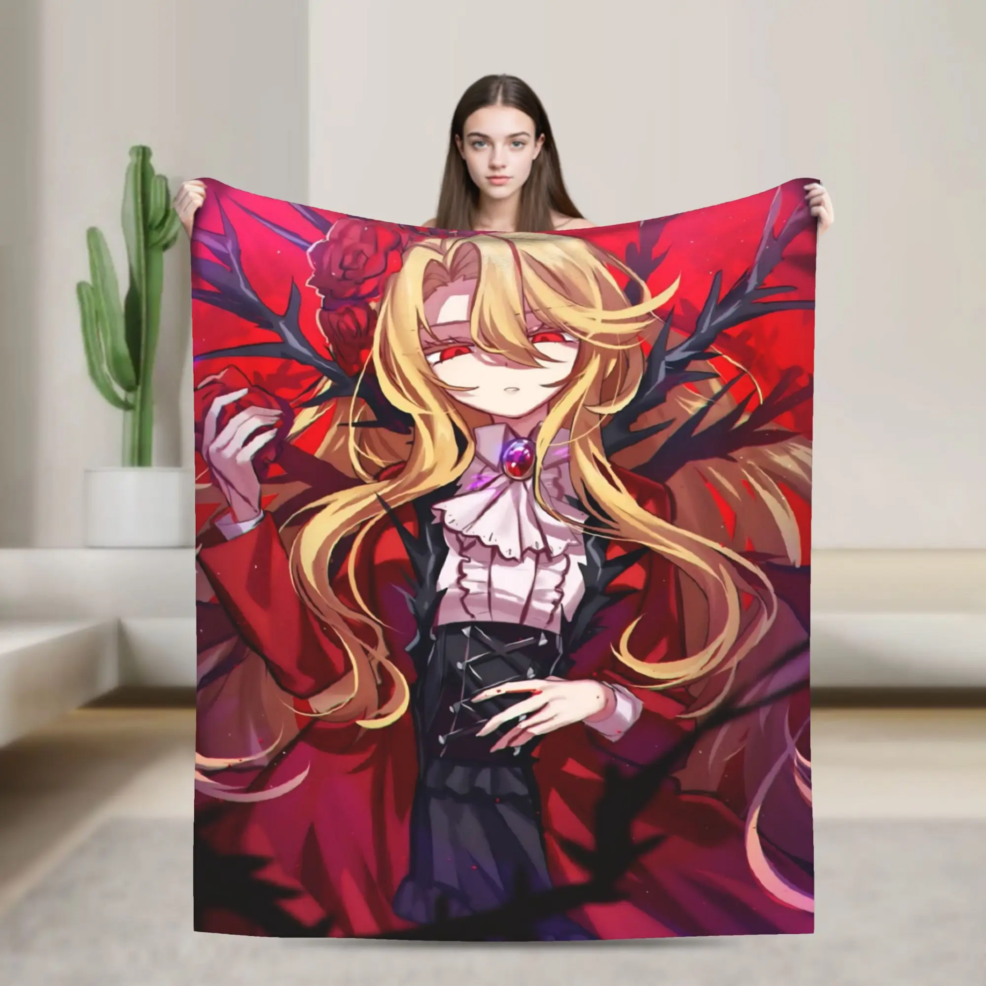 Limbus Company Project moon Blankets Fleece  Multifunction Super Soft Throw Blankets for Sofa Plush Thin Quilt