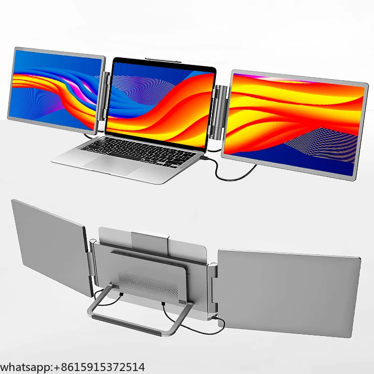 TCDSTAROEM Factory Custom 14 Inch 1920*1200P LCD Portable Display Screen Laptop Monitor Dual Triple Monitor Portatil Extender Mo