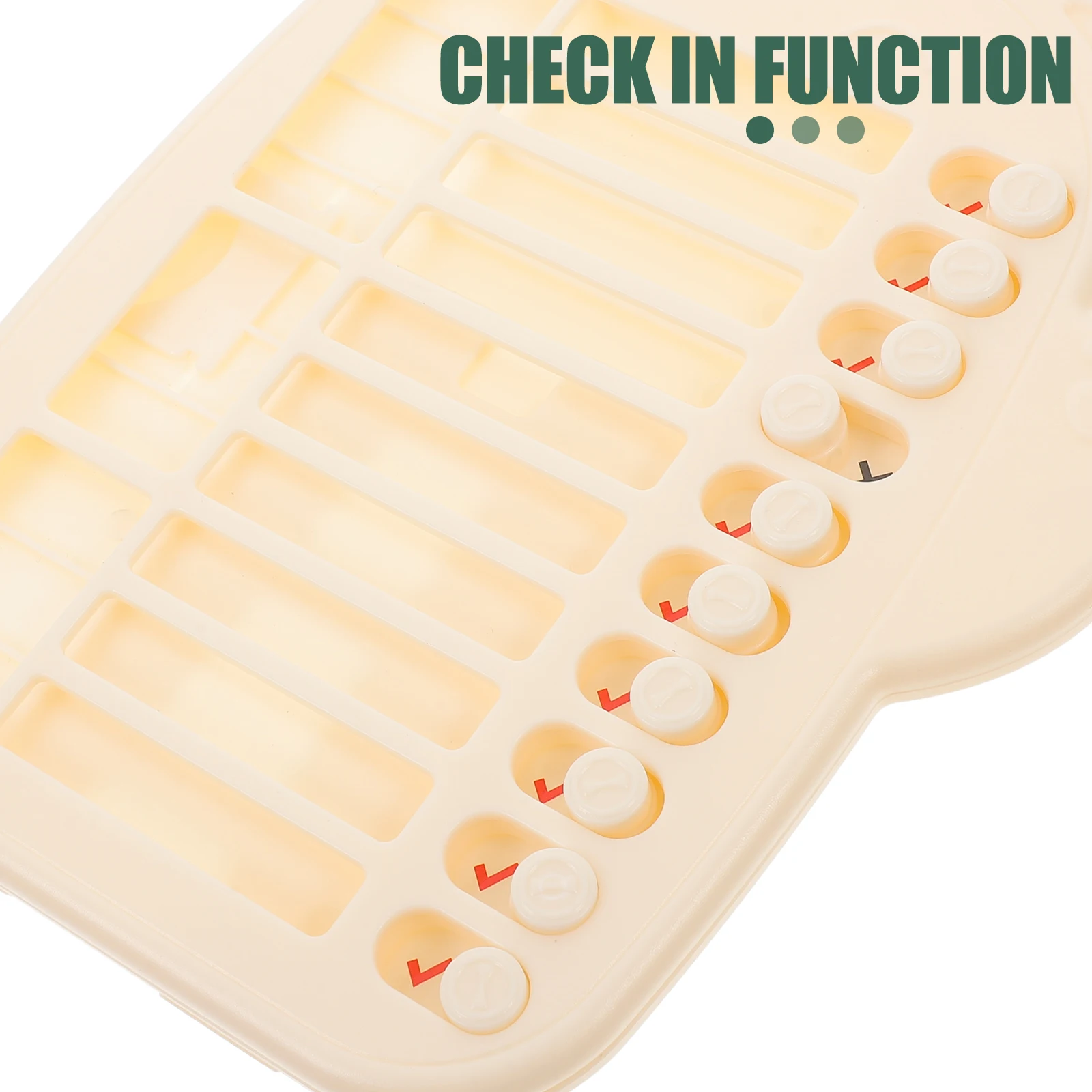 

Children Time Management Check-in Machine Household Reminder Chart Chores White