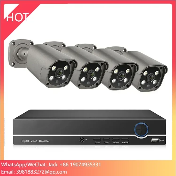 

Уличная водонепроницаемая IP-камера видеонаблюдения 5 Мп с PoE, система CCTV 2K с функцией обнаружения