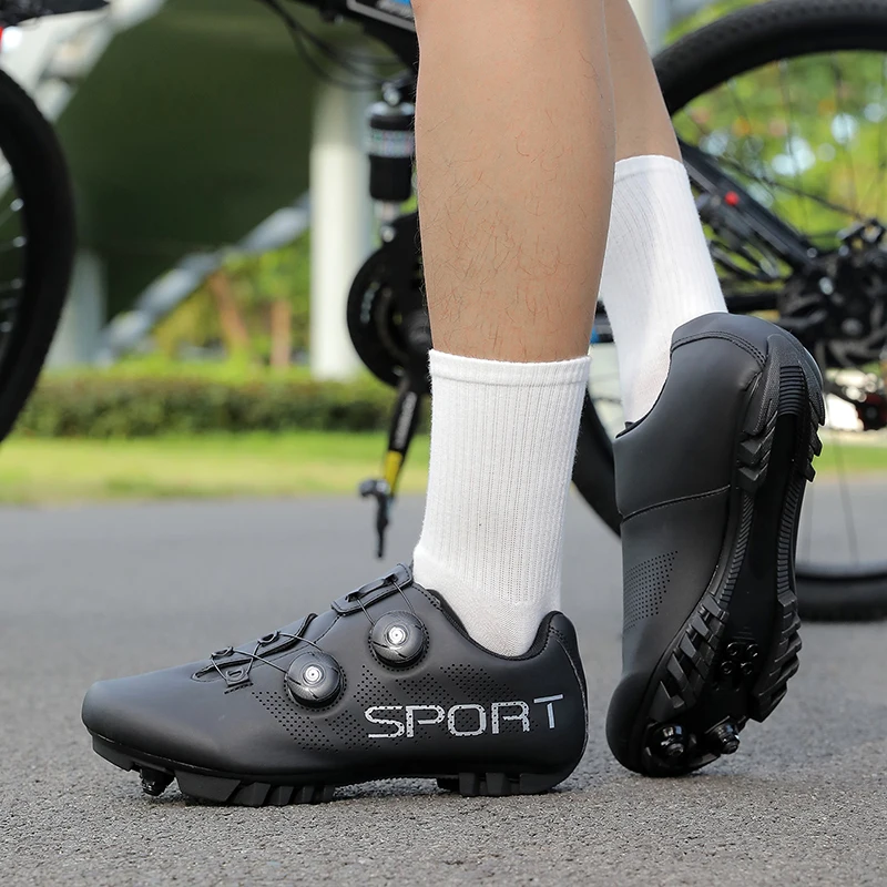 

MTB Cycling shoes Flat pedal Mountain Footwear Men Bicycle Indoor Cycling Sneaker speed Lock Cleat shoes bicycle trekking 36-47