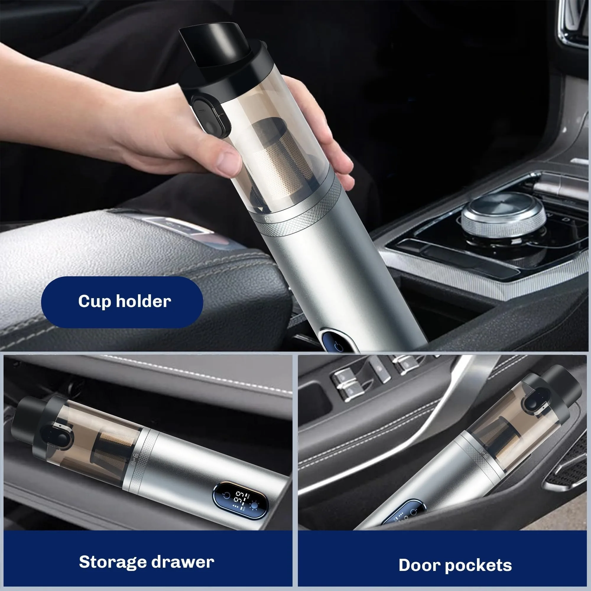 Cordless Handheld Vacuum Cleaner 30000Pa Mini Portable Wireless Cleaner for Home Office & Car Appliance Poweful Cleaning Machine - Image 2