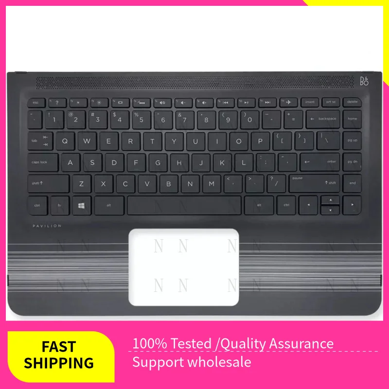 

Новинка Y для HP Pavilion X360 13-U M3-U, упор для рук с клавиатурой США, белые полосы