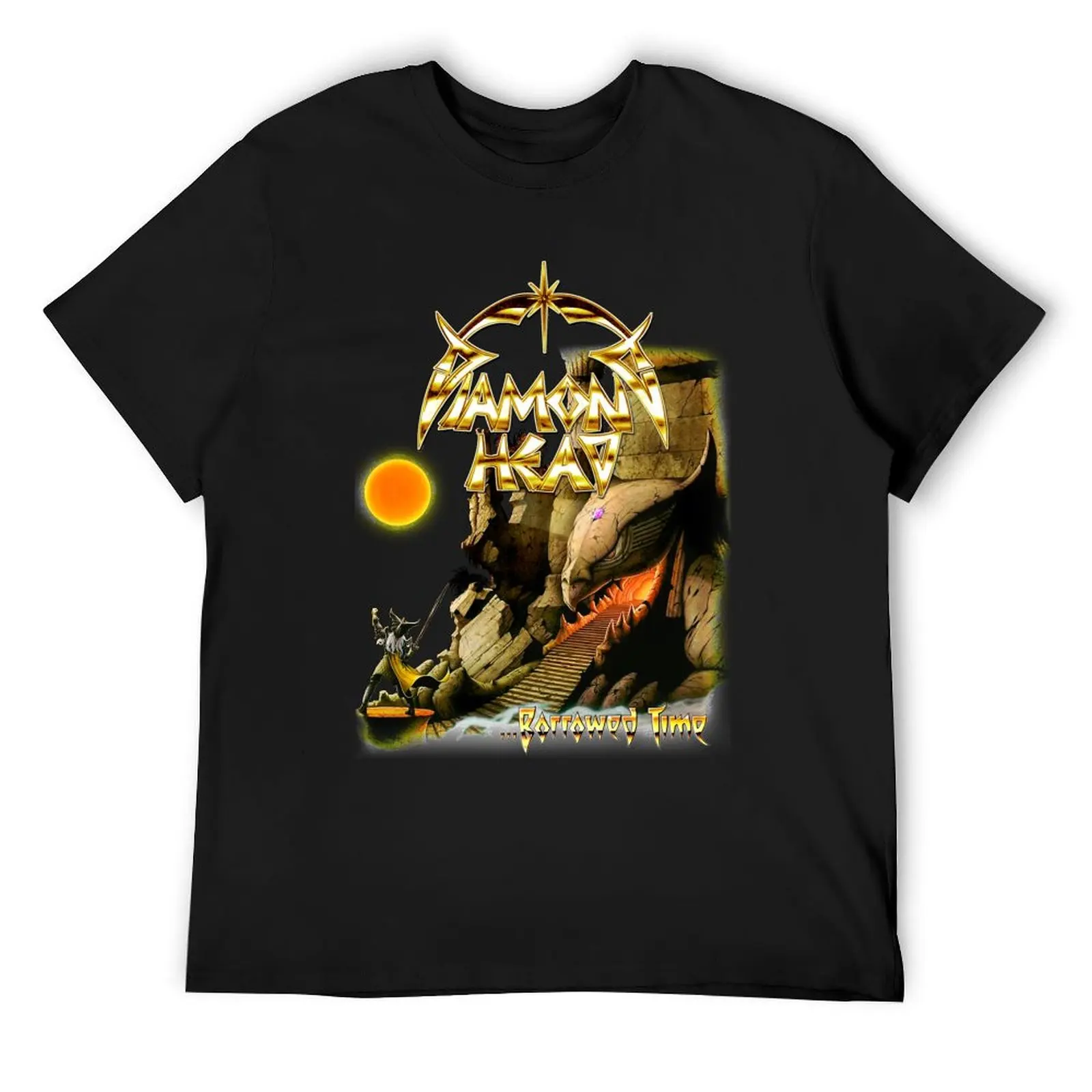 Diamond Head - ...Borrowed Time Classic Old School Heavy Metal NWOBHM T-Shirt anime stuff summer clothes Men's t shirts