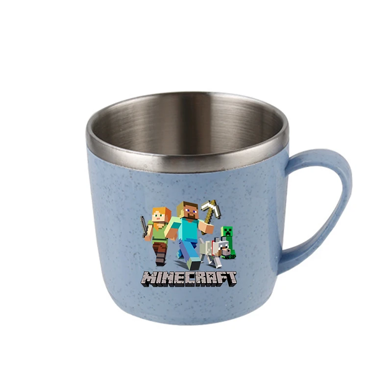 كوب ماء من الفولاذ المقاوم للصدأ للأولاد من Game Theme، ليس من السهل تشويهها، زجاجة مياه، أكواب حليب، زجاجة شرب مقاومة للحرارة