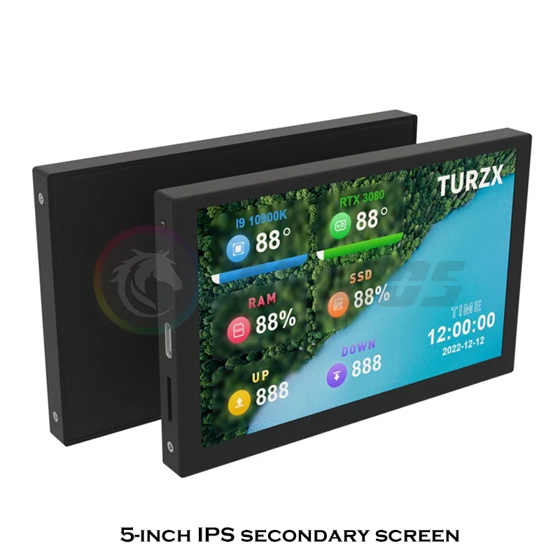 Computer Hardware IPS Display 5 Inch USB TYPE-C Secondary Screen Mini ITX Case Monitor CPU GPU RAM Monitoring Free Of AIDA64